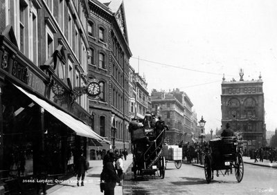 Queen Victoria Street, London, c.1891 by English Photographer